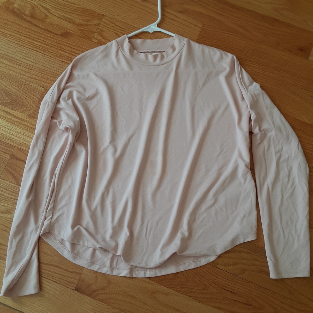 Madewell sandwashed mockneck shirt - Picture 2 of 3